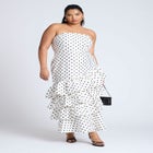 Ruffle Dot Gown image number null