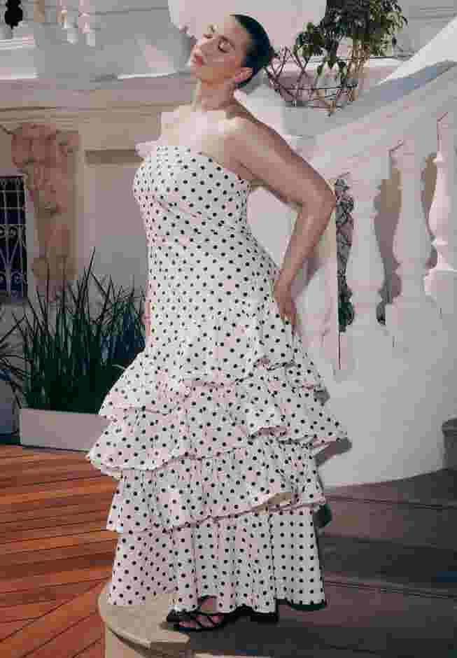 Ruffle Dot Gown image number 0