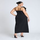 Pleated Fan Ruffle Gown image number null