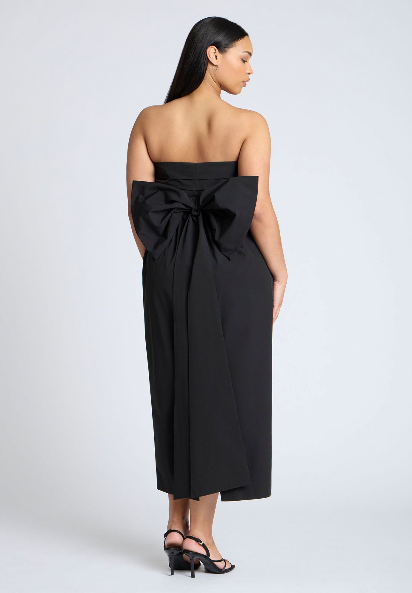 Pleated Bodice Bow Detail Dress image number 2