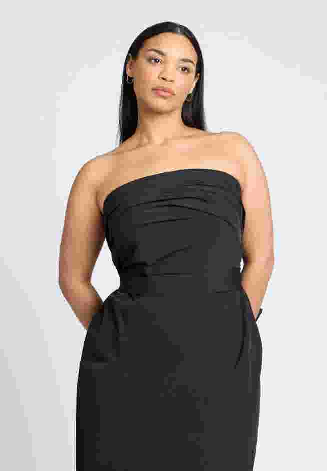Pleated Bodice Bow Detail Dress image number 4
