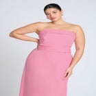 Pleated Bodice Bow Detail Dress image number null