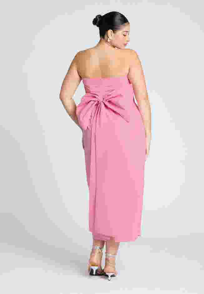 Pleated Bodice Bow Detail Dress image number 0