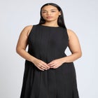 Chiffon Godet Maxi Dress image number null