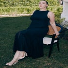 Chiffon Godet Maxi Dress image number null