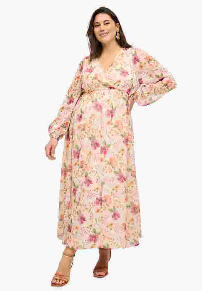 Surplice Georgette Maxi Dress image number 0