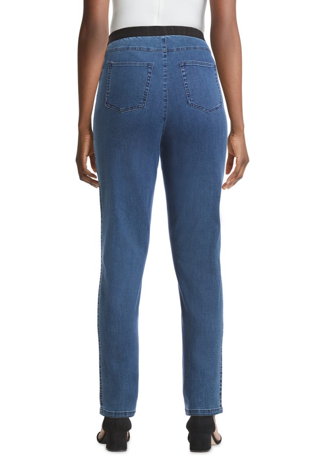 Stretch Denim Straight-Leg Jegging image number 3
