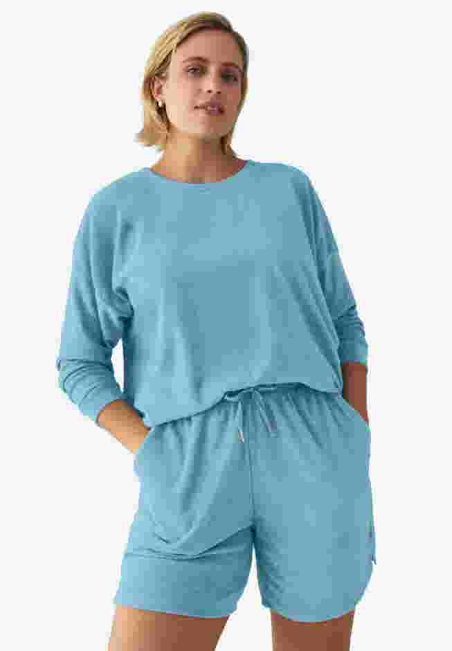 Terry Cloth Short with Drawstring Waist image number 0
