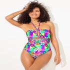 Braided Bandeau One Piece Swimsuit image number null