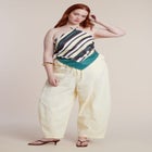 Foldover Tie Waist Pant image number null