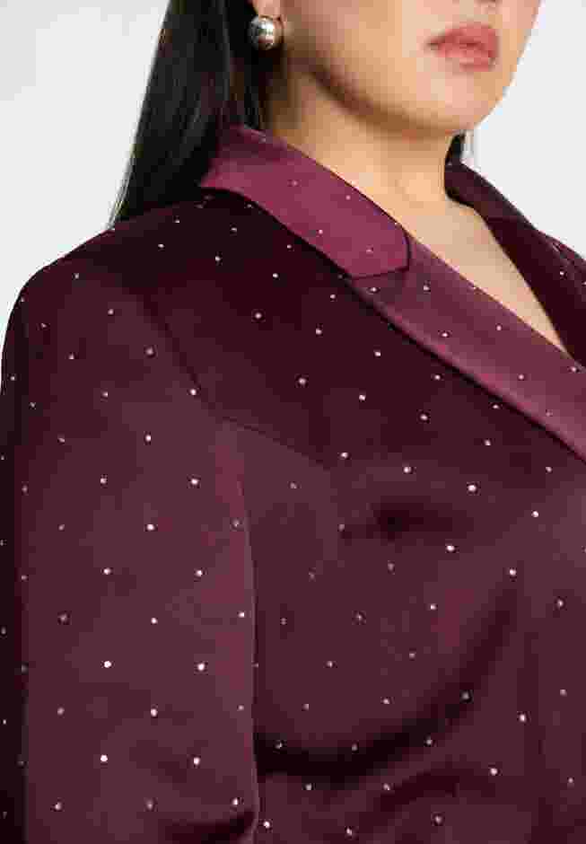 Rhinestone Embellished Blazer image number 4