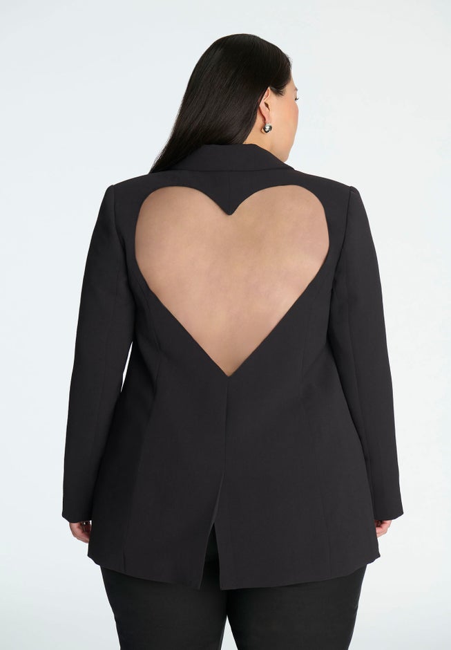 Heart Cutout Blazer image number null
