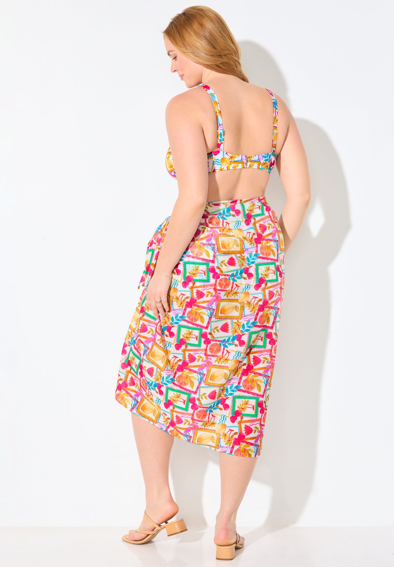 Lightweight Adjustable Sarong Wrap Skirt Cover Up image number 3