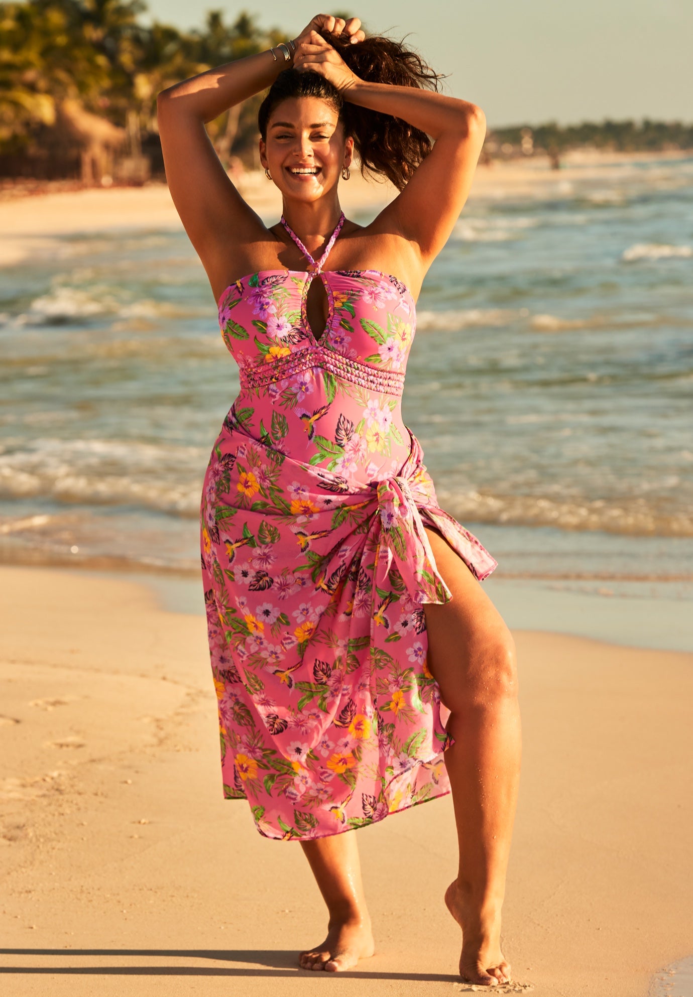 Lightweight Adjustable Sarong Wrap Skirt Cover Up image number 0