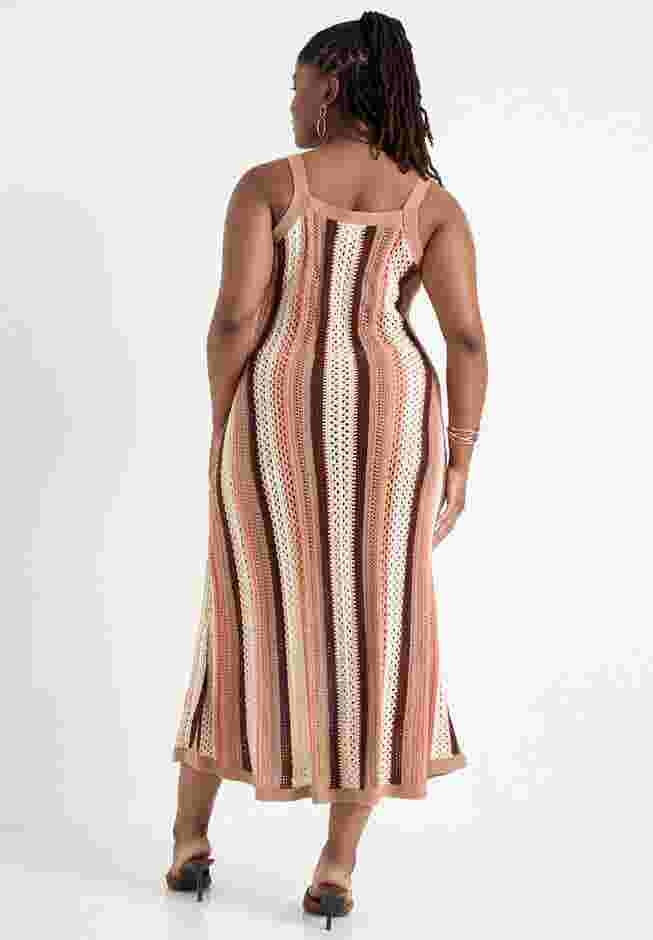 Stripe Sweater Midi Dress image number 1