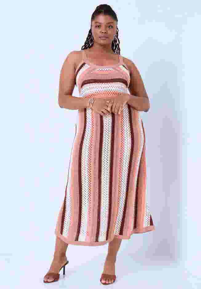 Stripe Sweater Midi Dress image number 3