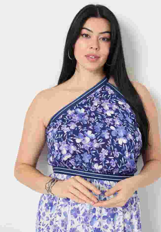 One-Shoulder Tiered Maxi Dress image number 3