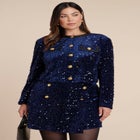 Sequin Velvet Jacket image number null