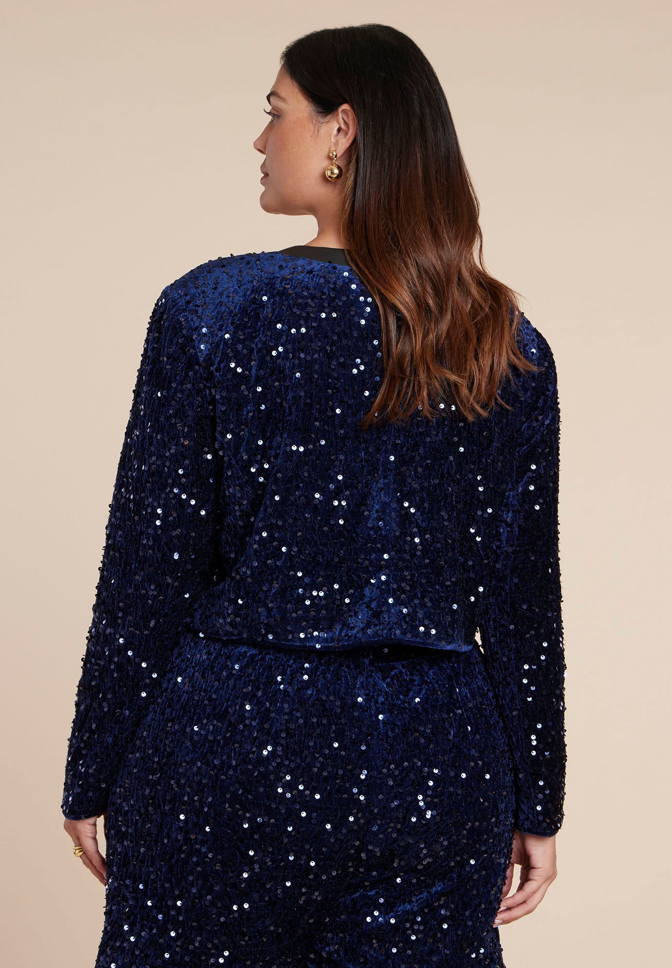 Sequin Velvet Jacket image number 2