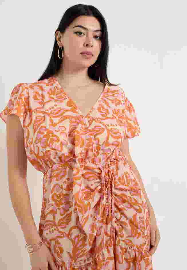 Faux-Wrap Maxi Dress image number 3