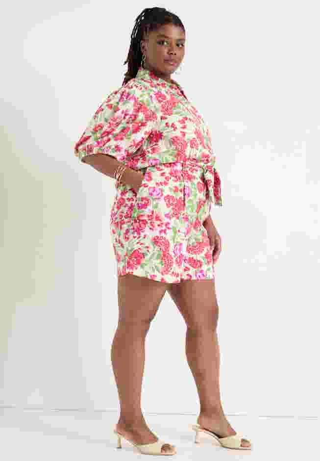 Puff-Sleeve Button-Down Blouse image number 2