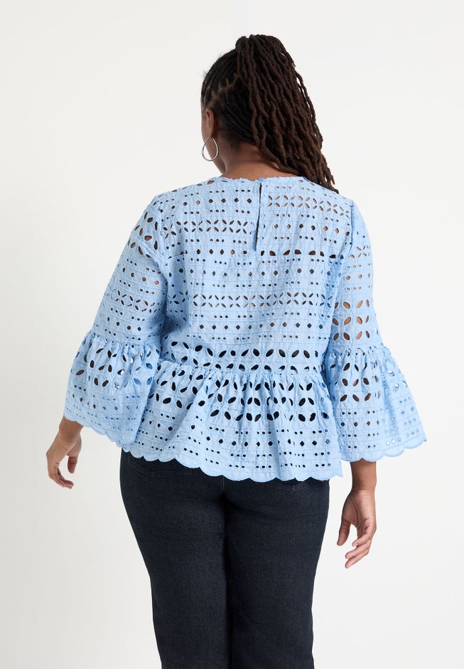 Flounce Peplum Top image number 1