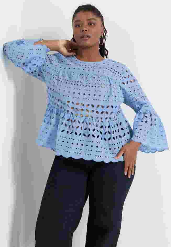 Flounce Peplum Top image number 3
