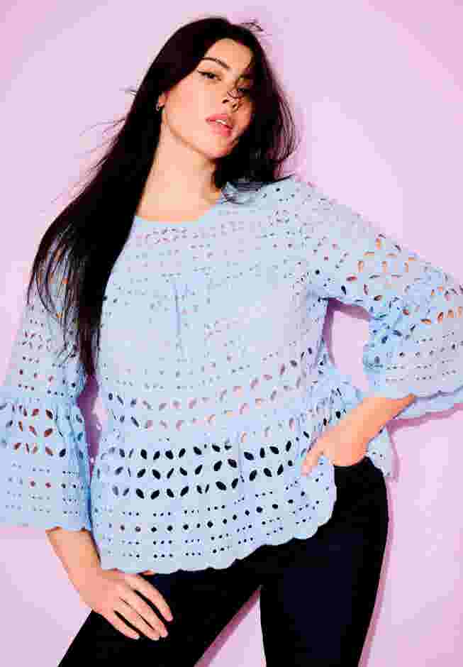 Flounce Peplum Top image number 0