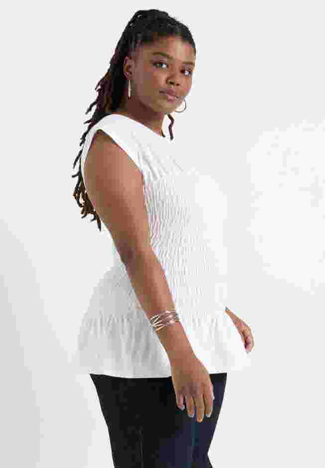Smocked Peplum Top image number 2