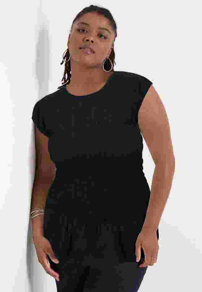 Smocked Peplum Top image number 0