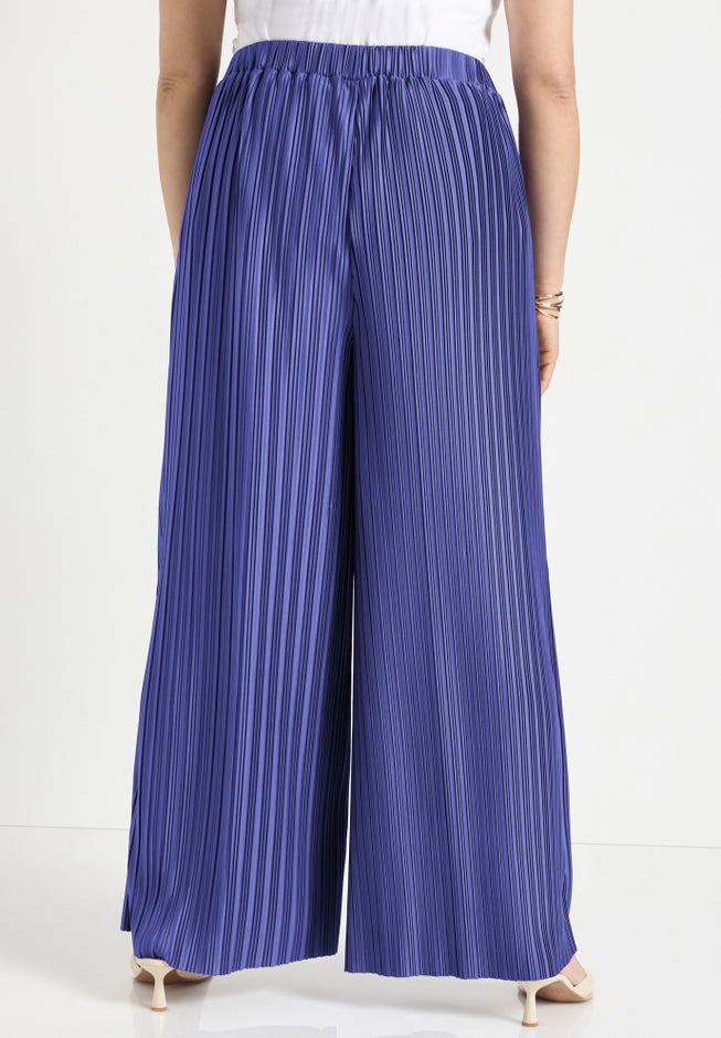 Plisse High-Rise Pants image number 1