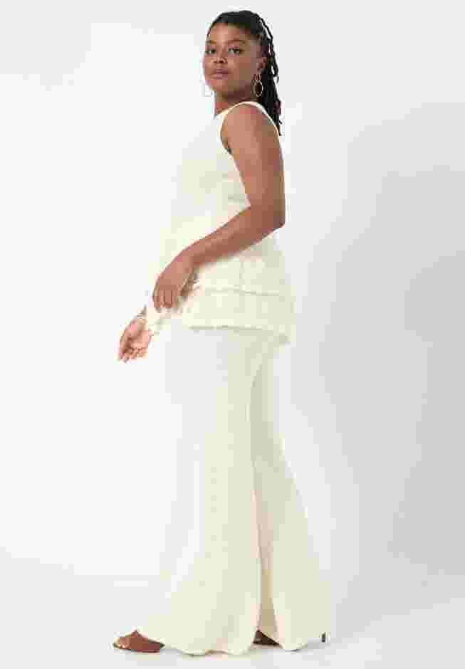 Ruffled-Hem Peplum Tank Top image number 2