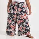 Wide-Leg Pull-On Pants image number null