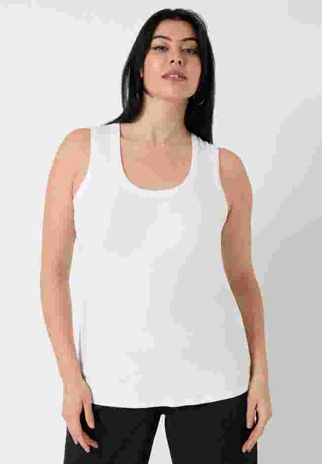 Ribbed Scoopneck Tank Top image number 1