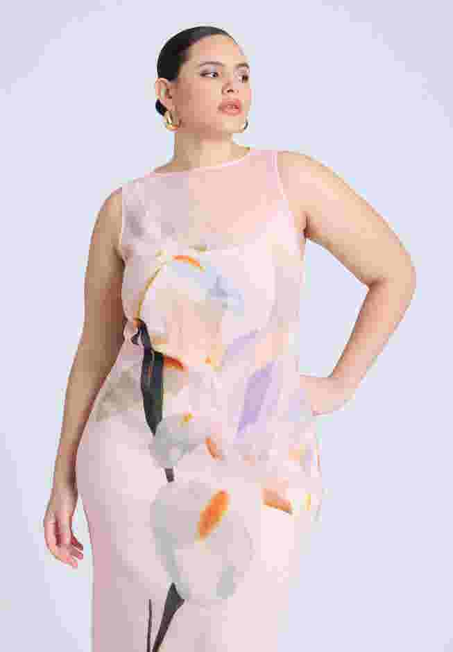  Pleated Chiffon Dress  image number 3
