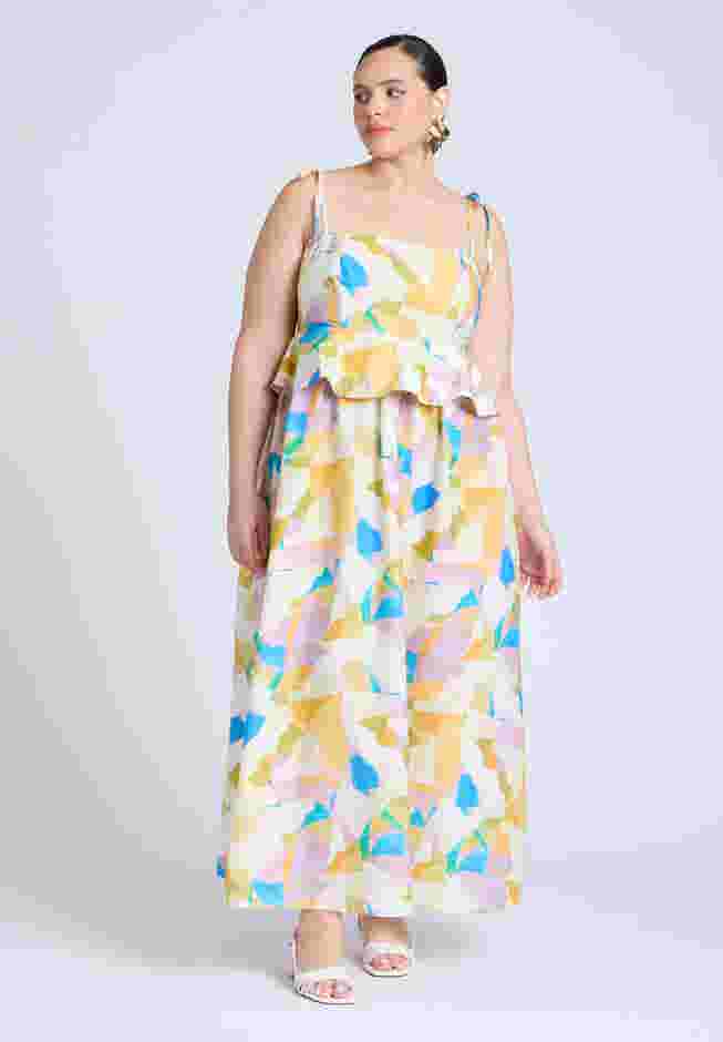  Empire Waist Poplin Maxi Dress  image number 1