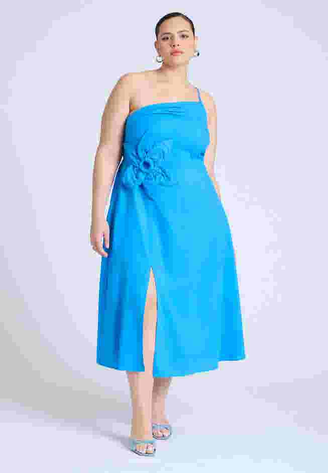  Floral Applque Midi Dress  image number 1