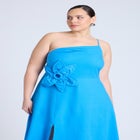  Floral Applque Midi Dress  image number null