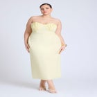  Cup Detail Poplin Column Dress  image number null