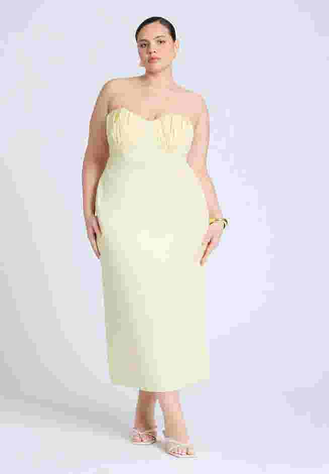  Cup Detail Poplin Column Dress  image number 1