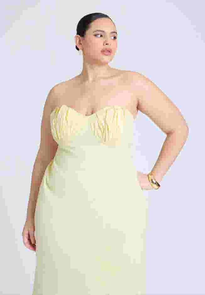  Cup Detail Poplin Column Dress  image number 3