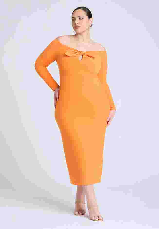  Midi Dress With Tie  image number 0