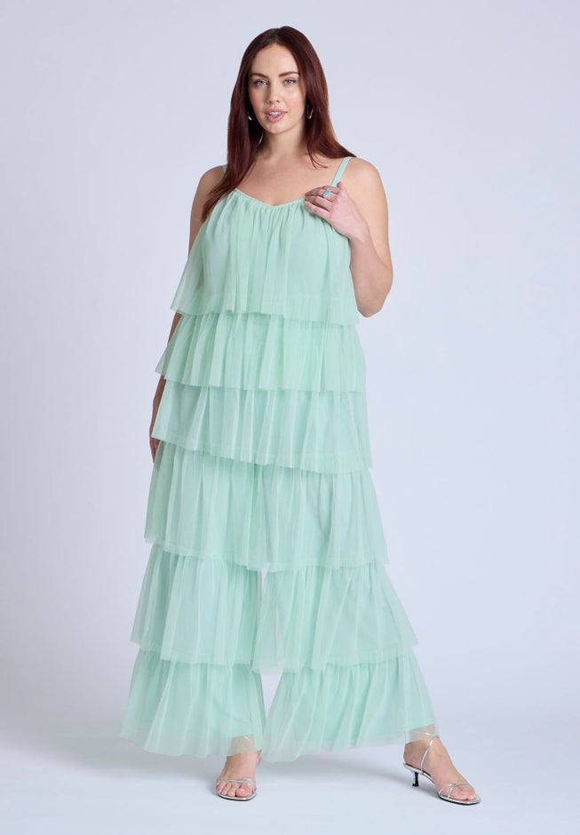 Tulle Ruffle Cami image number 2