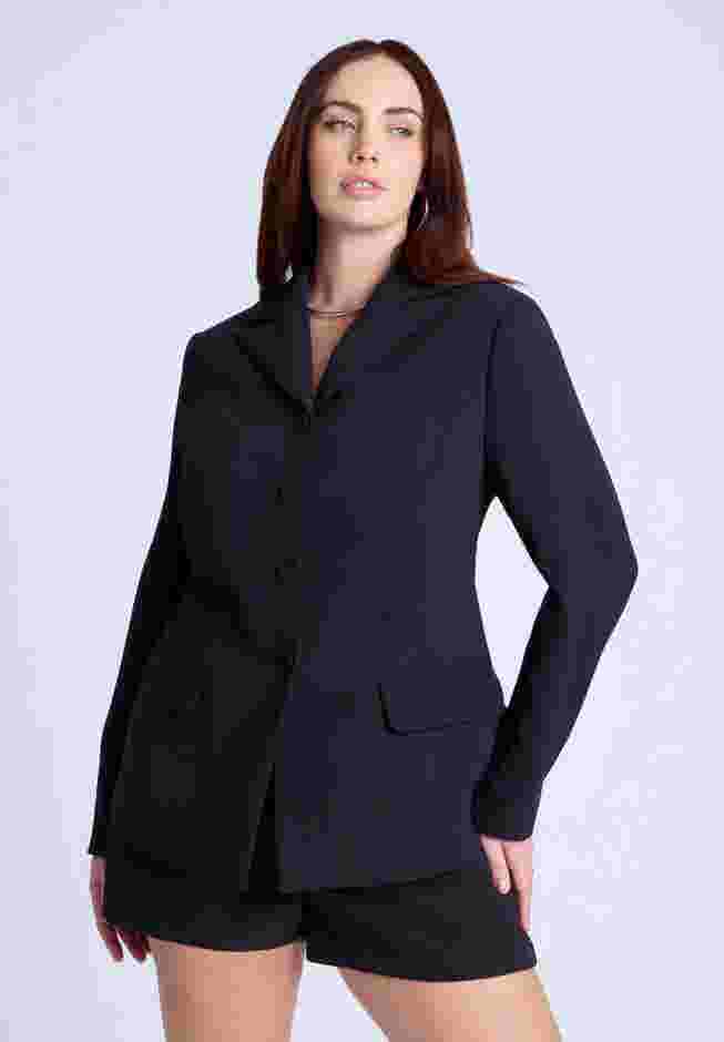  Fitted High Neckline Blazer  image number 1