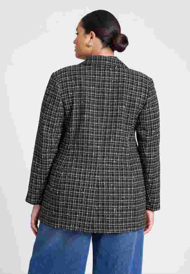 Plaid Tweed Blazer image number 1