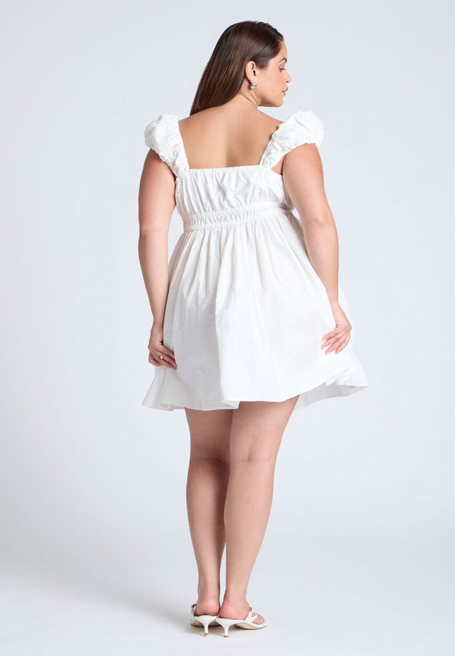 Poplin Flare Mini Dress image number 1