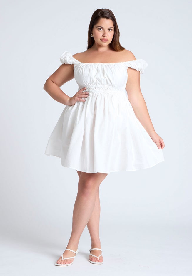 Poplin Flare Mini Dress image number 0
