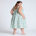 Poplin Midi Dress W Corset Details image number null