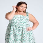 Poplin Midi Dress W Corset Details image number null