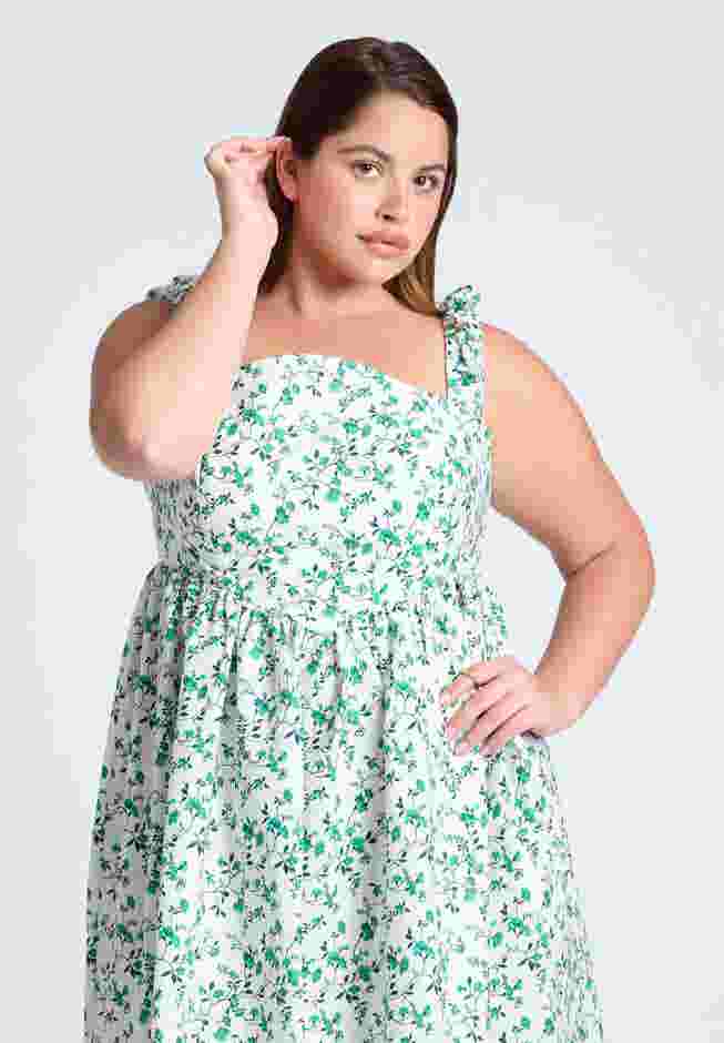 Poplin Midi Dress W Corset Details image number 2